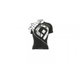 MAGLIA MC SS JERSEY BLK WHI M